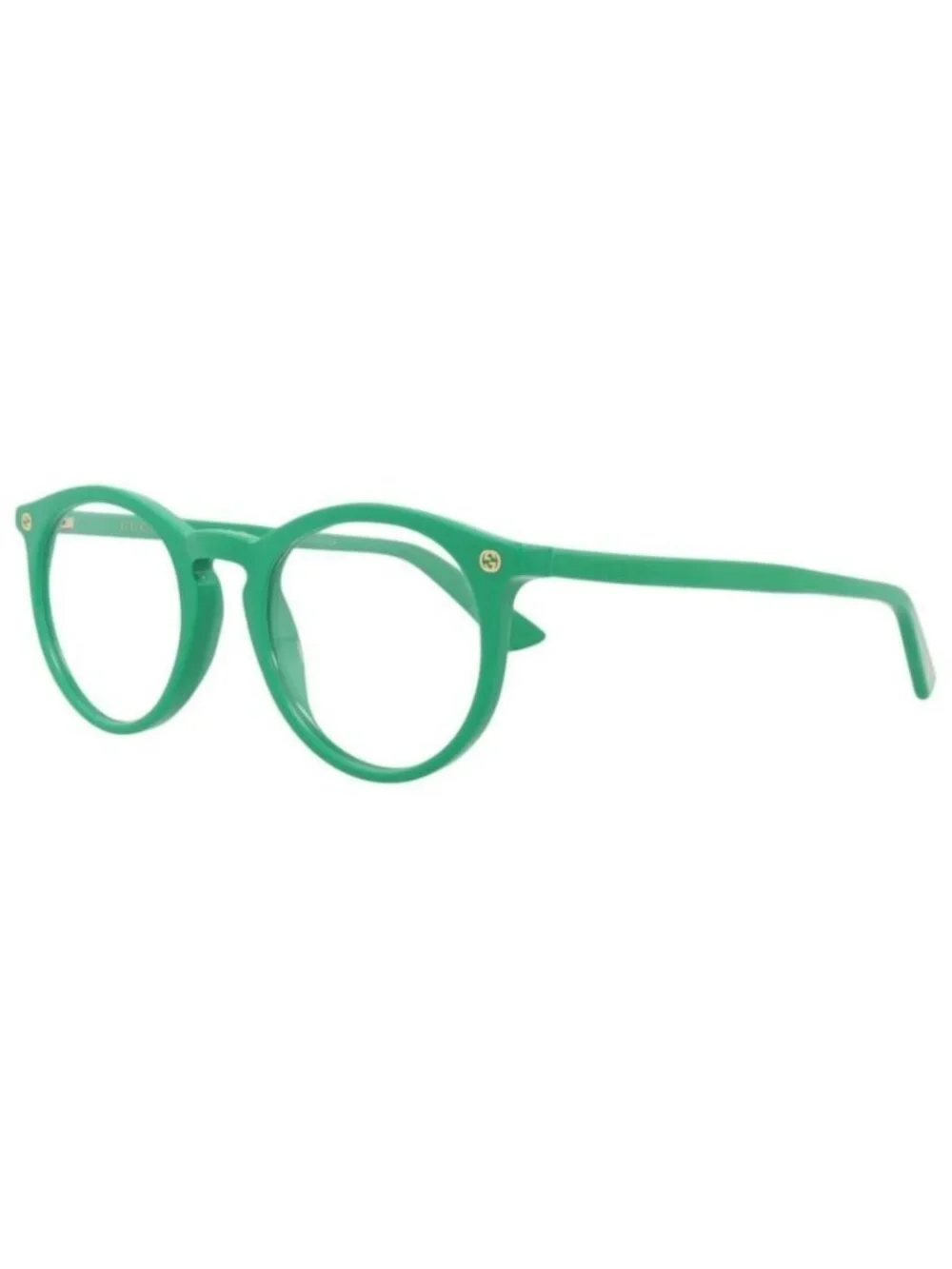 New Gucci Mens Round/Oval Green Green Transparent Fashion Designer Eyeglasses